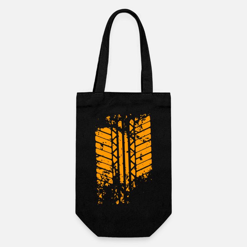 trace de pneu - Sac à bouteille - noir