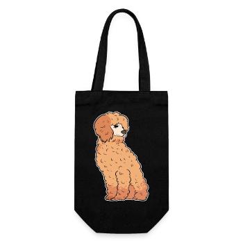 Poodle - Gift Bag for Bottles - black - Front