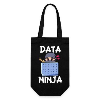 Data Ninja - Geschenkbeutel für Flaschen - Schwarz - Vorne