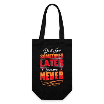 Time Lifetime Timeless Enterprise - Gift Bag for Bottles - black - Front