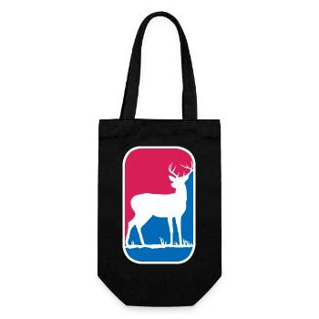 Jäger Lustig Rehbock Hirsch Jagd Geschenk Wild - Geschenkbeutel für Flaschen - Schwarz - Vorne