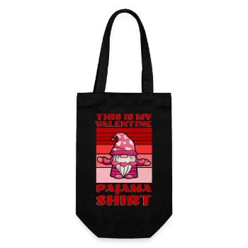 This is my Valentine Day Pajama Shirt Gnome - Sac à bouteille - noir - Devant