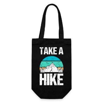 Take a Hike - Geschenkbeutel für Flaschen - Schwarz - Vorne