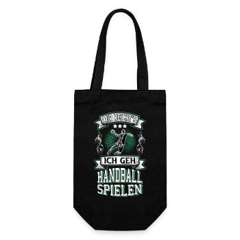 Handball Handball Player Handball Quote Funny - Gift Bag for Bottles - black - Front
