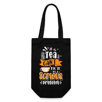 Buveur de thé sachets de thé à boire - Sac à bouteille - noir - Devant