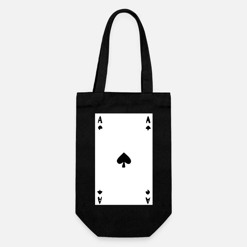 Ace Leaf - Image - Gift Bag for Bottles - black