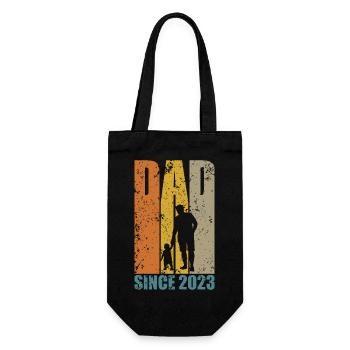 PAPA DEPUIS 2023 - Sac à bouteille - noir - Devant