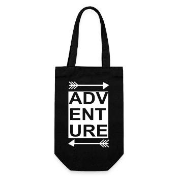 Adventure Travel Hiking Mountain - Geschenkbeutel für Flaschen - Schwarz - Vorne