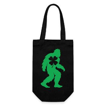 Bigfoot Shamrock Gold Funny St Patrick’s - Sac à bouteille - noir - Devant