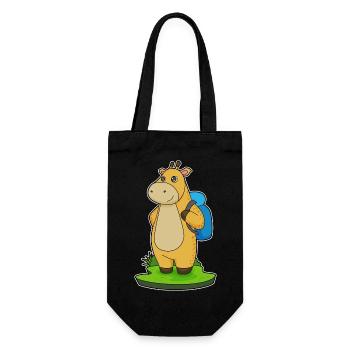 Giraffe Hiker Backpack Hiking - Gift Bag for Bottles - black - Front