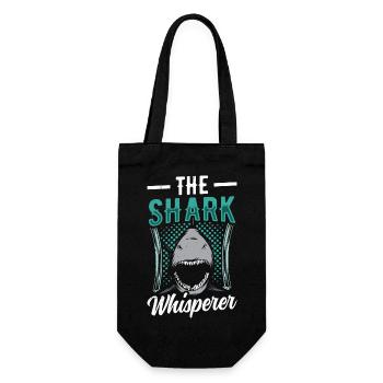 The Shark Whisperer - Gift Bag for Bottles - black - Front