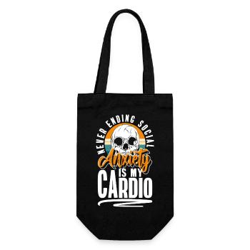 Sarcasm Crowd Mean - Gift Bag for Bottles - black - Front