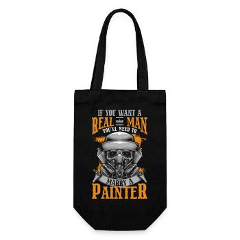 Painting Spray Can Colorful Construction Site - Gift Bag for Bottles - black - Front