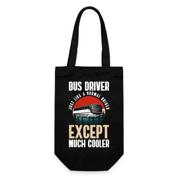 Driver Omnibus Work Transport - Gift Bag for Bottles - black - Front