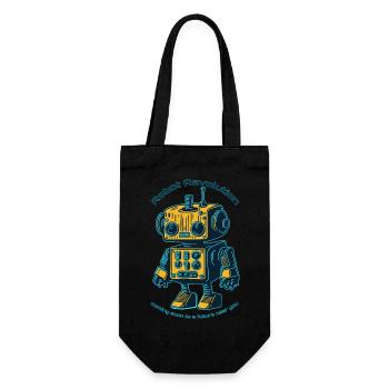 Robot Revolution - Gift Bag for Bottles - black - Front