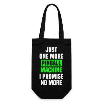 Pinball machine saying funny pinball collector - Gift Bag for Bottles - black - Front