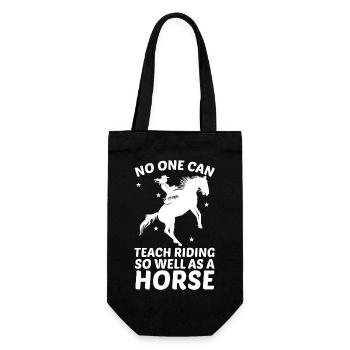 Personne ne peut enseigner l’équitation aussi bien qu’un stylo - Sac à bouteille - noir - Devant