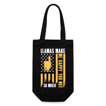 Camel Farm Animal Wool - Gift Bag for Bottles - black - Front