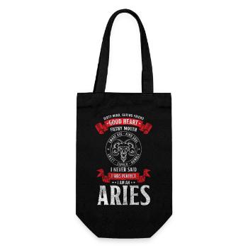 Zodiac sign birth superstition Minerva - Gift Bag for Bottles - black - Front