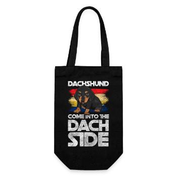 Dog Dog Breed Wire-haired Dachshund Dog Sport - Gift Bag for Bottles - black - Front