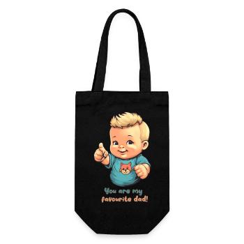 Tu es mon père préféré! - Sac à bouteille - noir - Devant