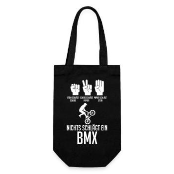 Fahrrad BMX - Geschenkbeutel für Flaschen - Schwarz - Vorne