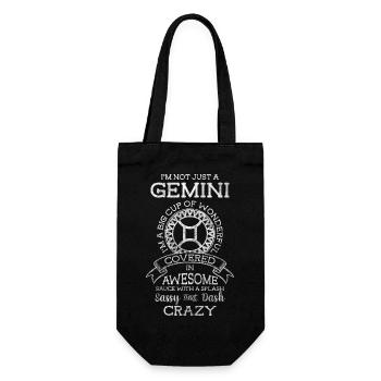 Constellation aérienne de l’horoscope du zodiaque - Sac à bouteille - noir - Devant