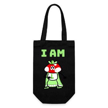 I am L! - Gift Bag for Bottles - black - Front