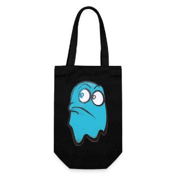 Funny fierce-looking ghost in green - Gift Bag for Bottles - black - Front