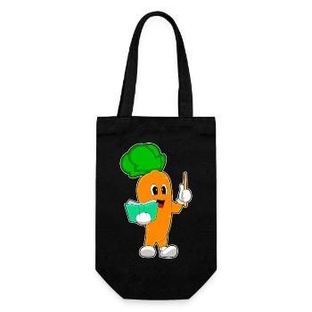 Carrot Teacher Book School - Gift Bag for Bottles - black - Front