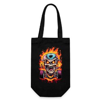 Conception de motard - Sac à bouteille - noir - Devant