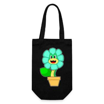 Schlange Blume - Geschenkbeutel für Flaschen - Schwarz - Vorne
