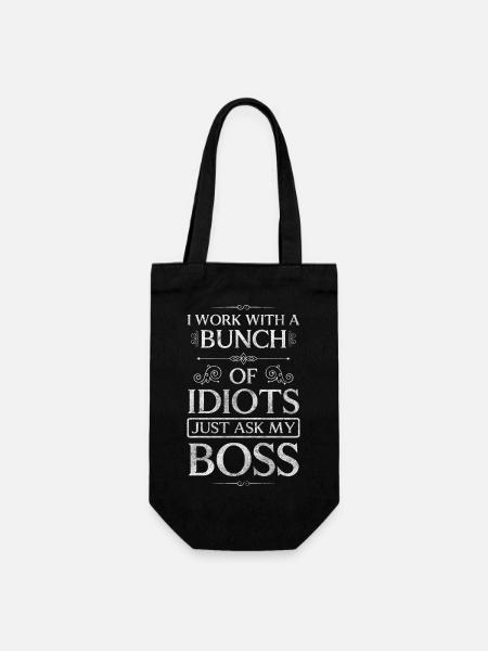 Humour noir Collègues Parti stupide - Sac à bouteille - noir