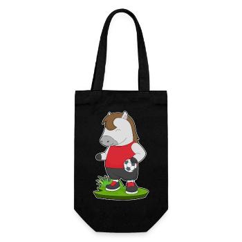 Horse Handball Player Handball - Gift Bag for Bottles - black - Front