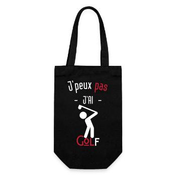 J'peux pas j'ai golf - Sac à bouteille - noir - Devant