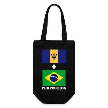 Barbados flag Barbadian bayan - Gift Bag for Bottles - black - Front