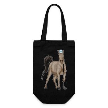 Horse Golf Golf Clubs - Gift Bag for Bottles - black - Front