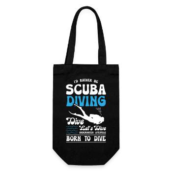 Born To Dive - Gift Bag for Bottles - black - Front