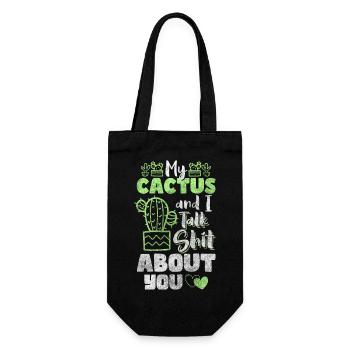 Cactus Eau Câlin - Sac à bouteille - noir - Devant