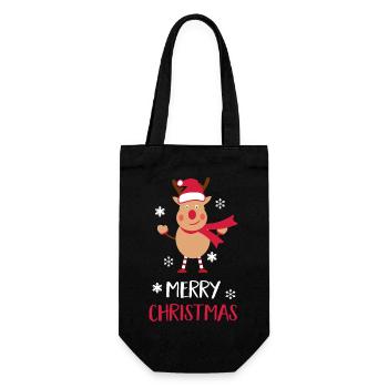 Joyeux Noël Orignal - Sac à bouteille - noir - Devant