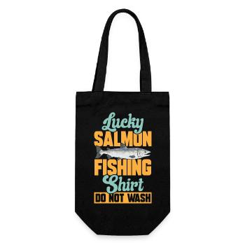 Pêche au saumon Pêcheur de saumon - Sac à bouteille - noir - Devant