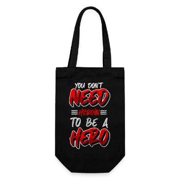 Drug Addict Motivation Joint - Gift Bag for Bottles - black - Front