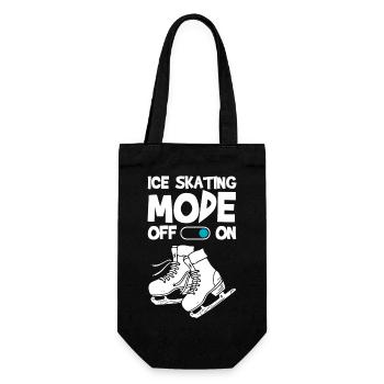 Eislaufen Kunst Hobby Eisbahn - Gift Bag for Bottles - black - Front