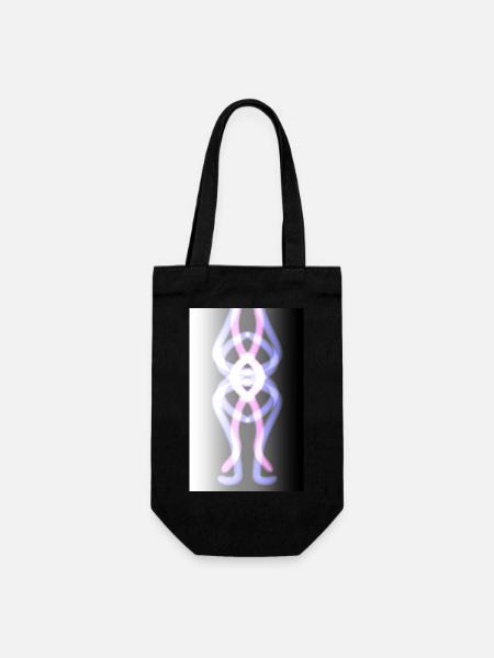 Figure, Fantaisie, Motif - Sac à bouteille - noir