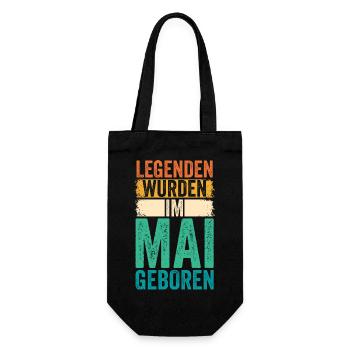 Les légendes sont nées en mai - Sac à bouteille - noir - Devant