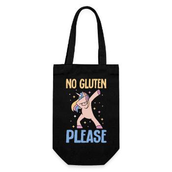 Gluten Free Gluten Intolerance - Gift Bag for Bottles - black - Front