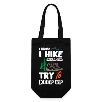 Hike Girls - Geschenkbeutel für Flaschen - Schwarz - Vorne