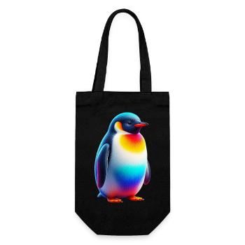 Penguin - Gift Bag for Bottles - black - Front