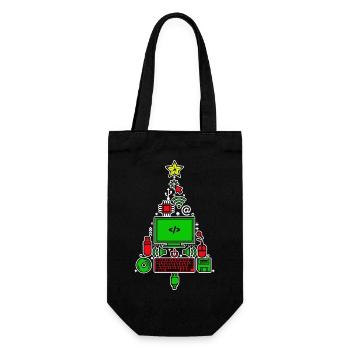 Code Debug Scripting Developer Computer Geek - Gift Bag for Bottles - black - Front