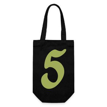 5 - Gift Bag for Bottles - black - Front